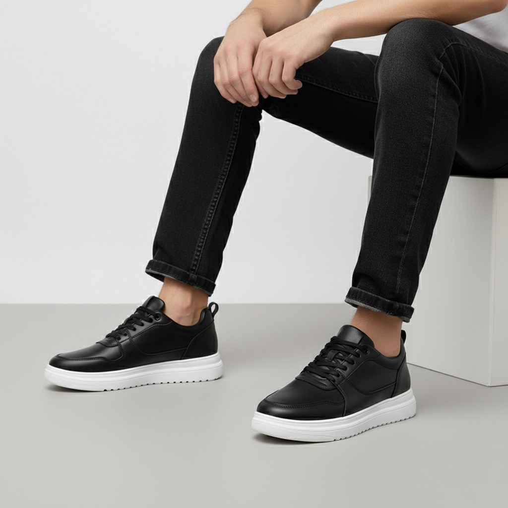 Sneakers Orthopédiques Rehaussantes Homme | Semelle Solide, Style & Confort