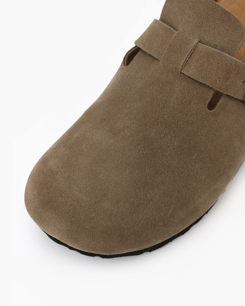 Sabot homme en daim à boucle | Élégance Décontractée