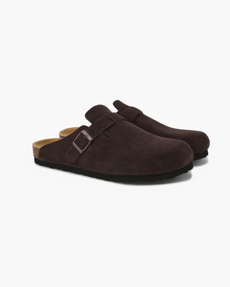 Sabot homme en daim à boucle | Élégance Décontractée