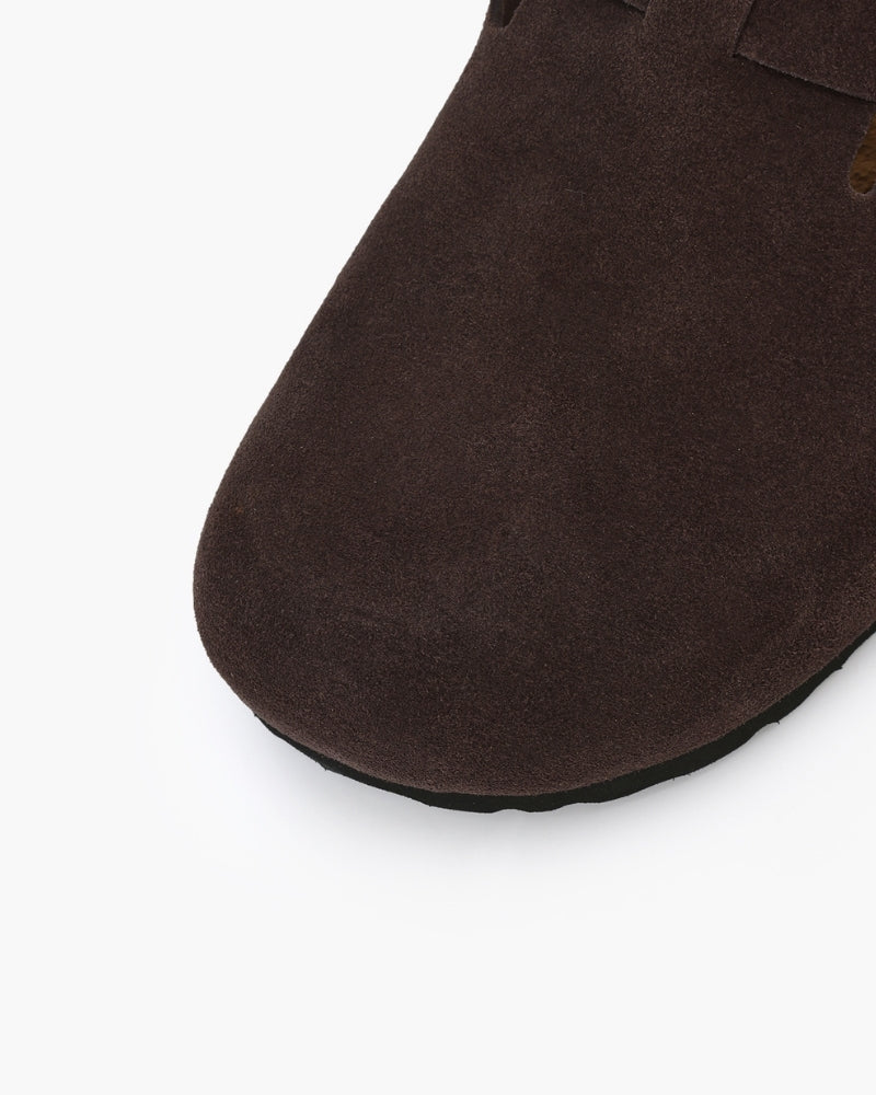 Sabot homme en daim à boucle | Élégance Décontractée
