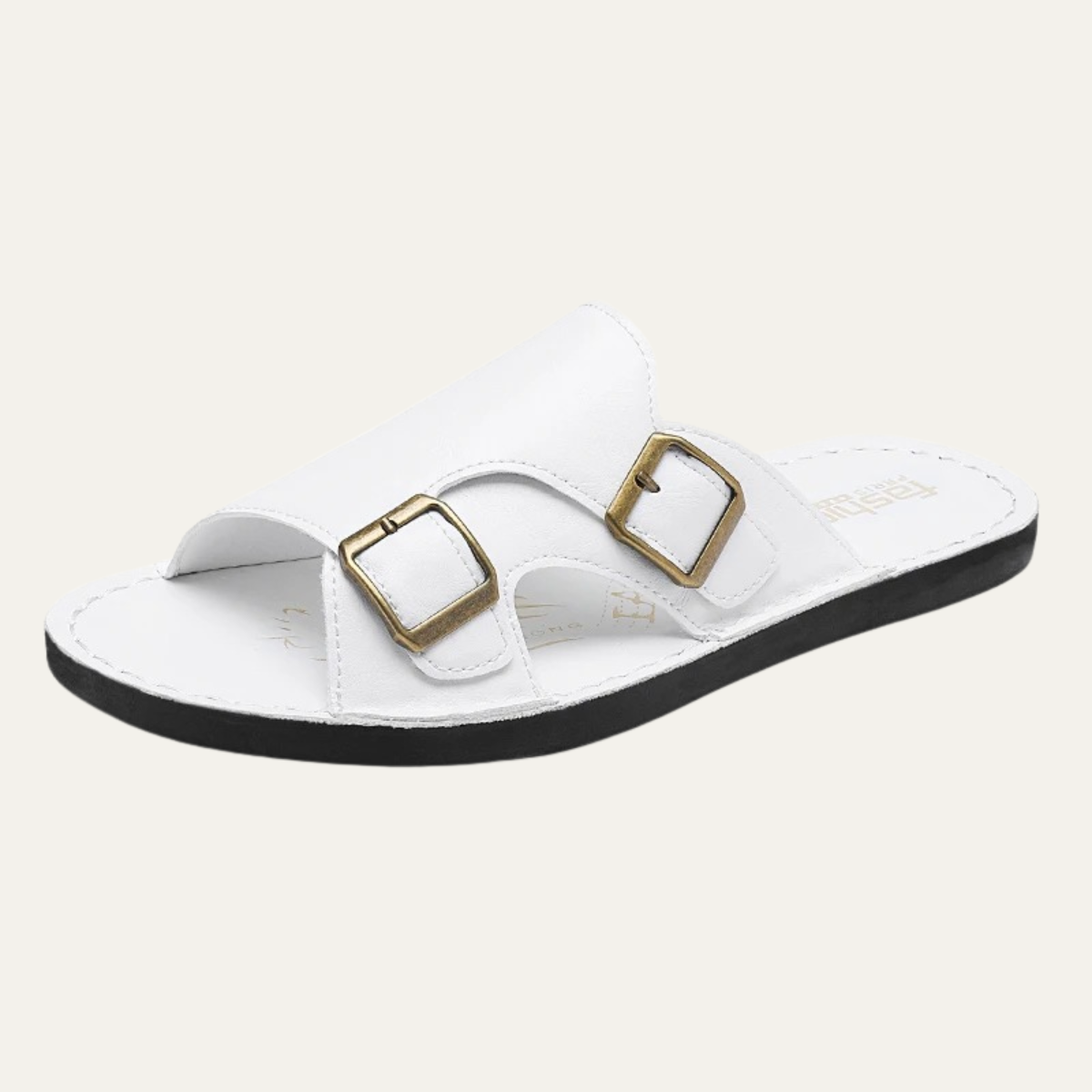 Sandales Cuir Double Bride Homme | Élégance & Confort Estival
