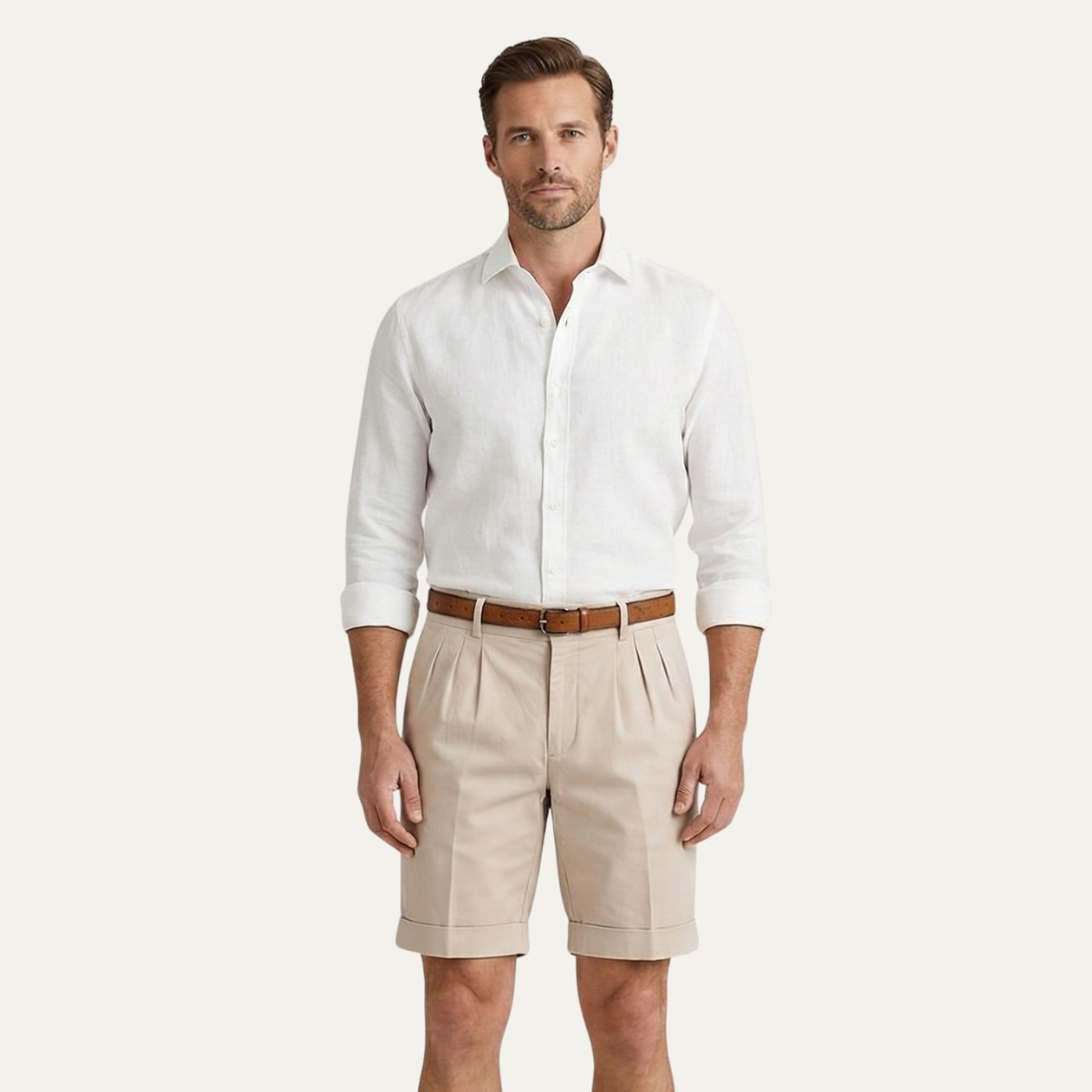 Short en Lin Tailleur Homme | Élégance Estivale & Confort