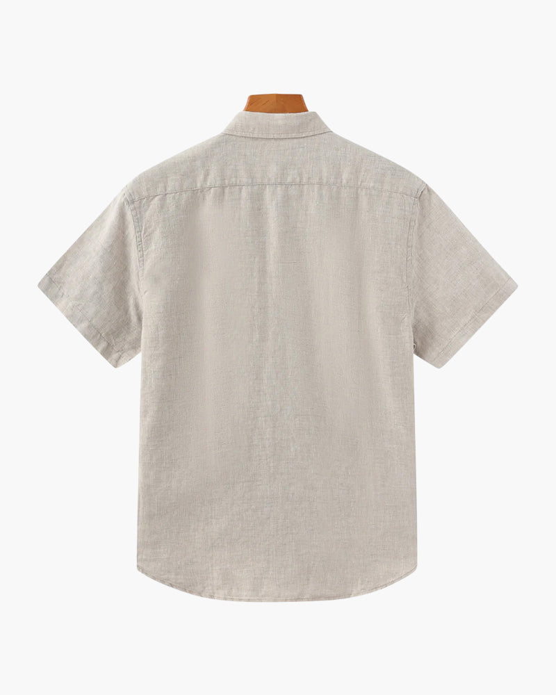 Chemise en Lin Manches Courtes Homme | Fraîche & Estivale