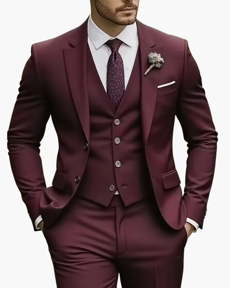 Costume Trois Pièces Slim Fit Homme | Cérémonie & Mariage
