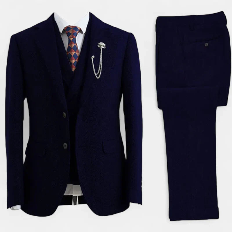 Costume Tweed Homme 3 Pièces avec Gilet | Élégance Britannique