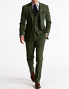 Costume Élégant 3 Pièces Homme Revers | Veste Gilet Pantalon