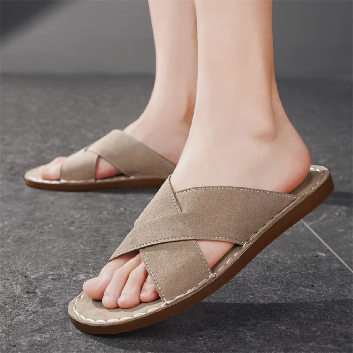Sandales Homme Lanière Croisée | Style Décontracté & Confort