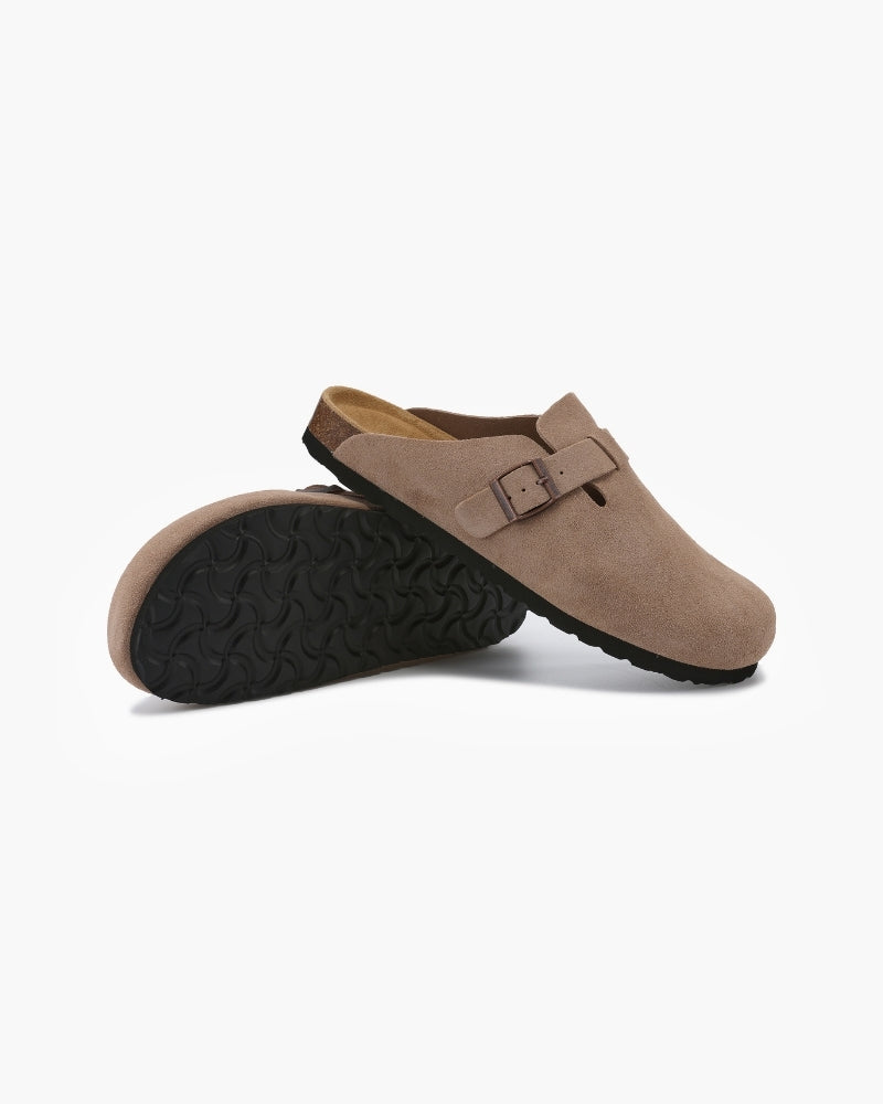 Sabot homme en daim à boucle | Élégance Décontractée