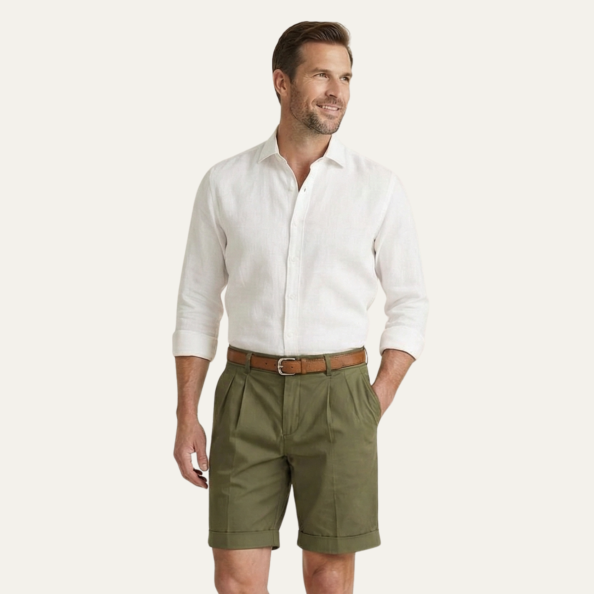 Short en Lin Tailleur Homme | Élégance Estivale & Confort