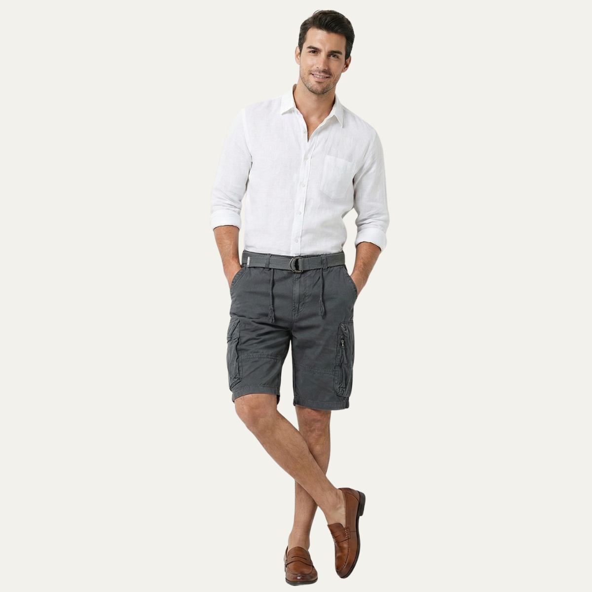 Short Cargo en Coton Homme | Casual & Utilitaire