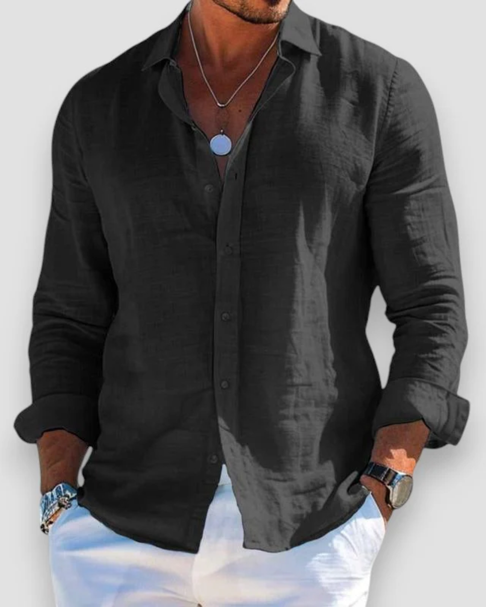 Chemise Casual Homme Légère | Polyvalente & Confortable