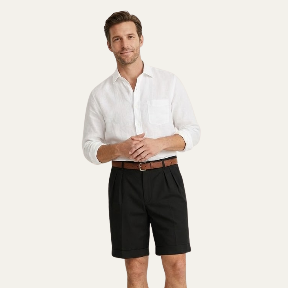 Short en Lin Tailleur Homme | Élégance Estivale & Confort