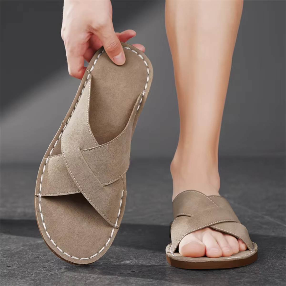 Sandales Homme Lanière Croisée | Style Décontracté & Confort