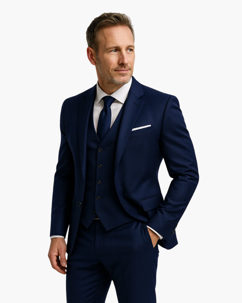Costume 3 Pièces Premium Homme | Coupe Moderne & Formelle