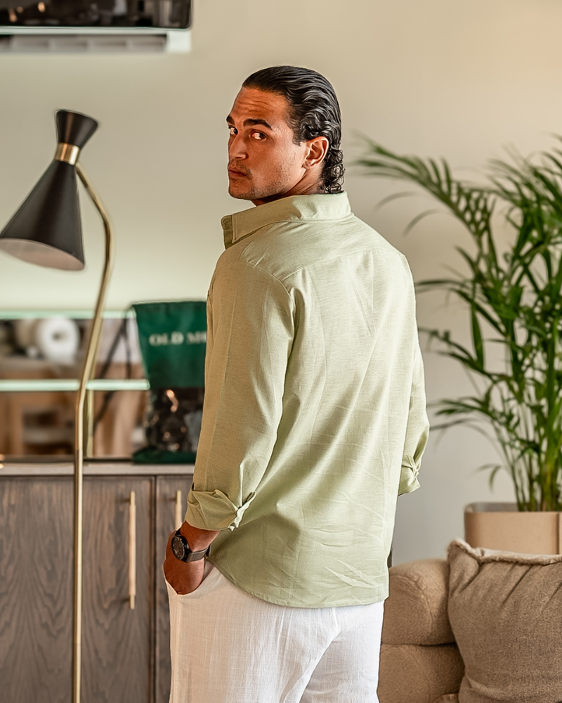 Chemise en Lin 100% Homme | Légère & Respirante