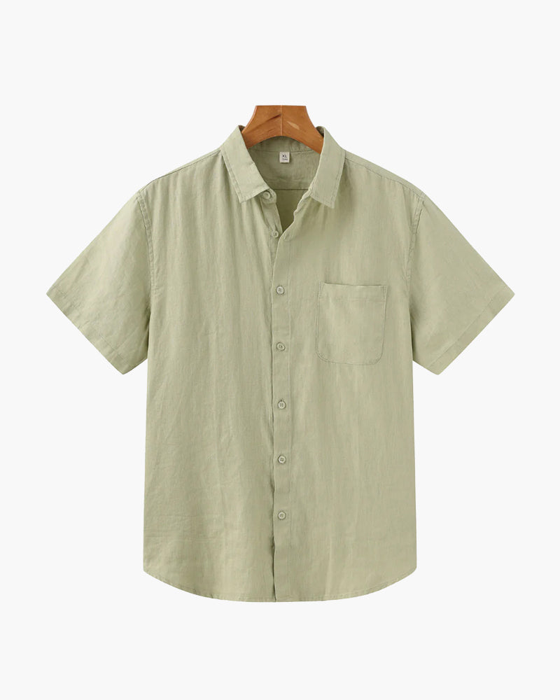 Chemise en Lin Manches Courtes Homme | Fraîche & Estivale