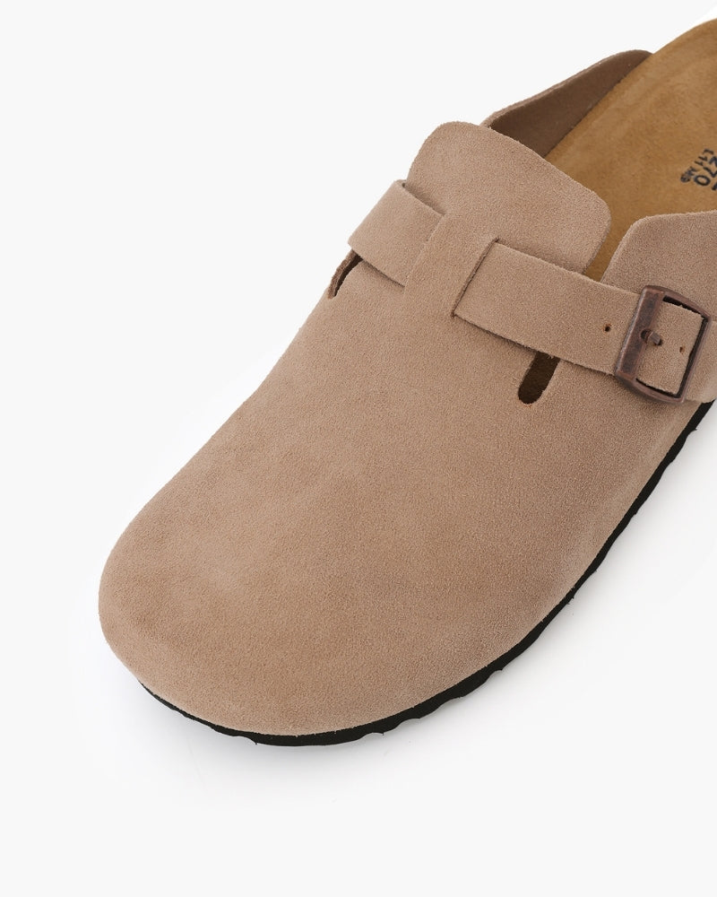 Sabot homme en daim à boucle | Élégance Décontractée