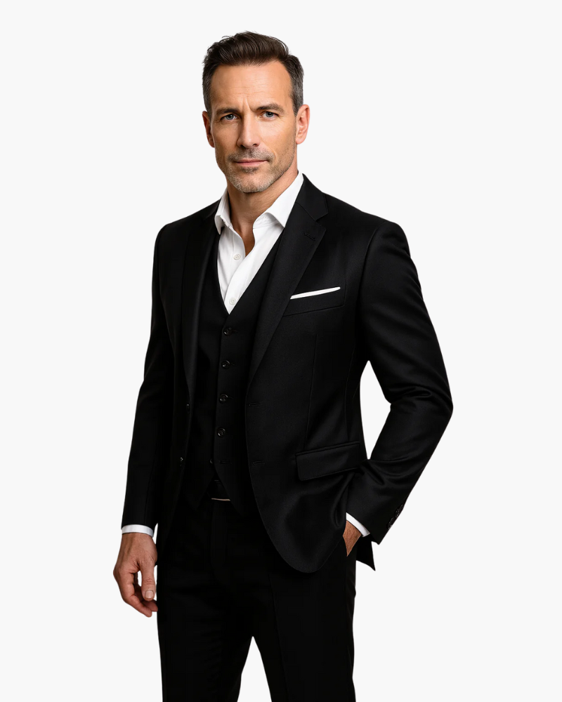 Costume 3 Pièces Premium Homme | Coupe Moderne & Formelle