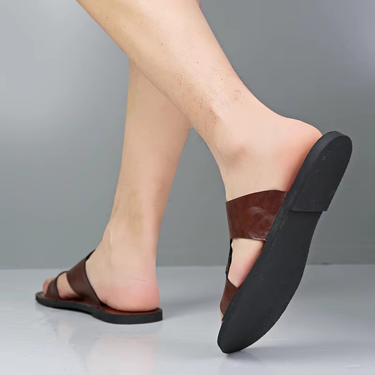 Sandales en Cuir Homme | Confort Premium & Élégance Estivale