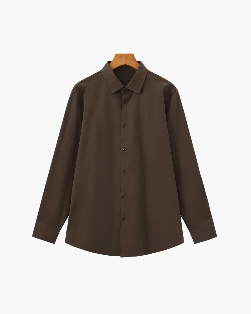 Chemise en Coton Élasthanne Homme | Coupe Moderne & Stretch