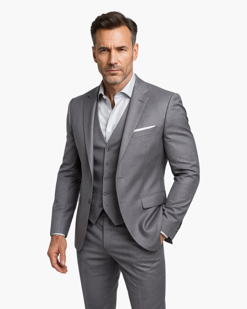 Costume 3 Pièces Premium Homme | Coupe Moderne & Formelle