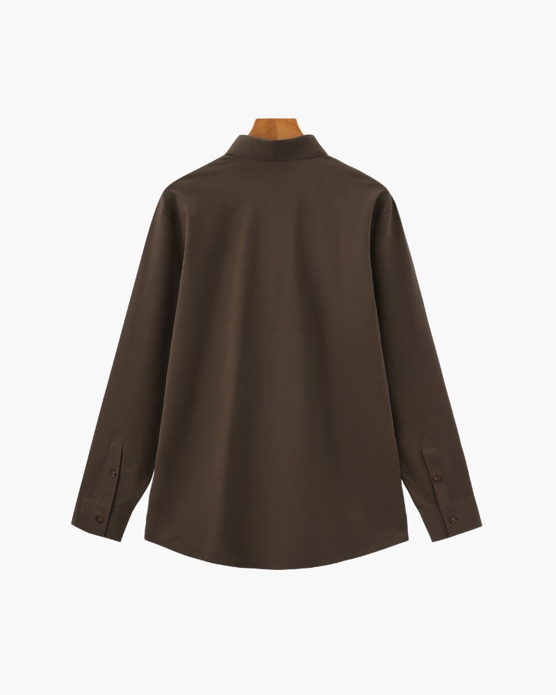 Chemise en Coton Élasthanne Homme | Coupe Moderne & Stretch