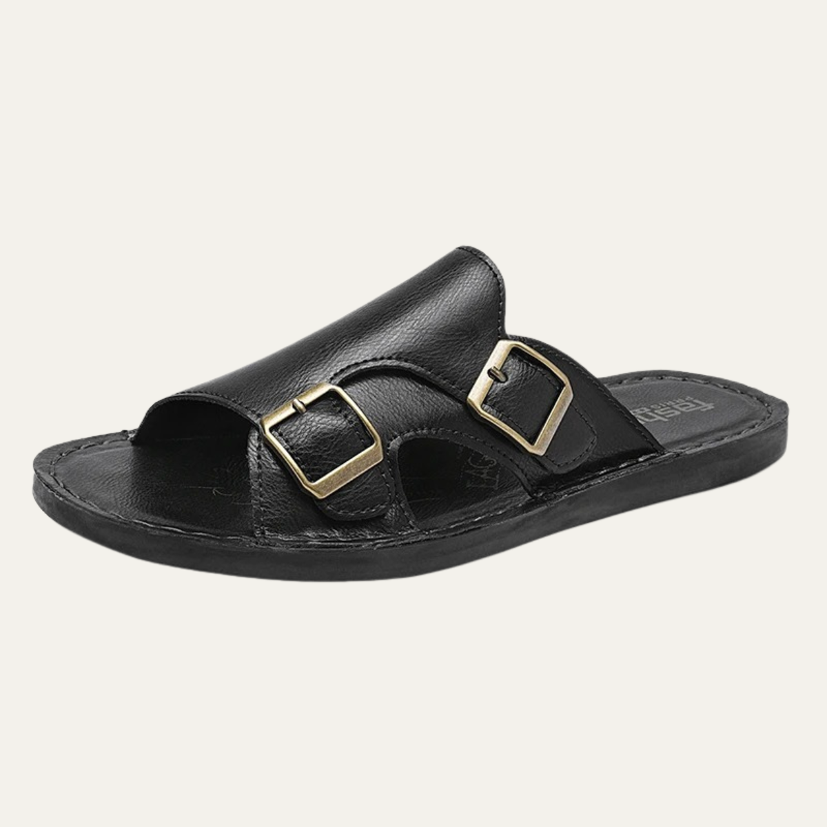 Sandales Cuir Double Bride Homme | Élégance & Confort Estival
