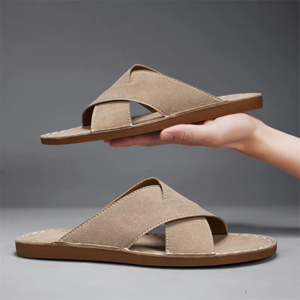 Sandales Homme Lanière Croisée | Style Décontracté & Confort