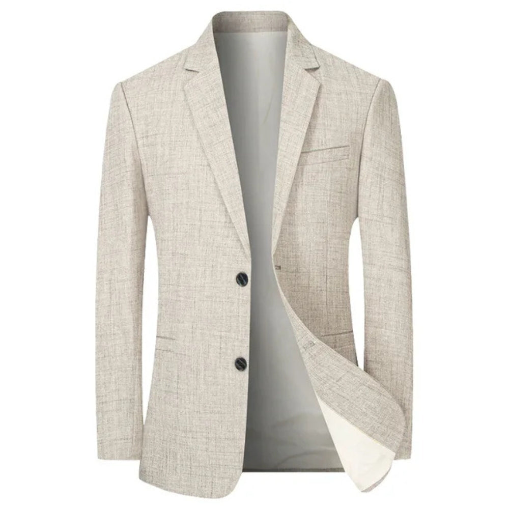 Blazer Homme Élégant Bouton Unique Revers | Tenue Formelle