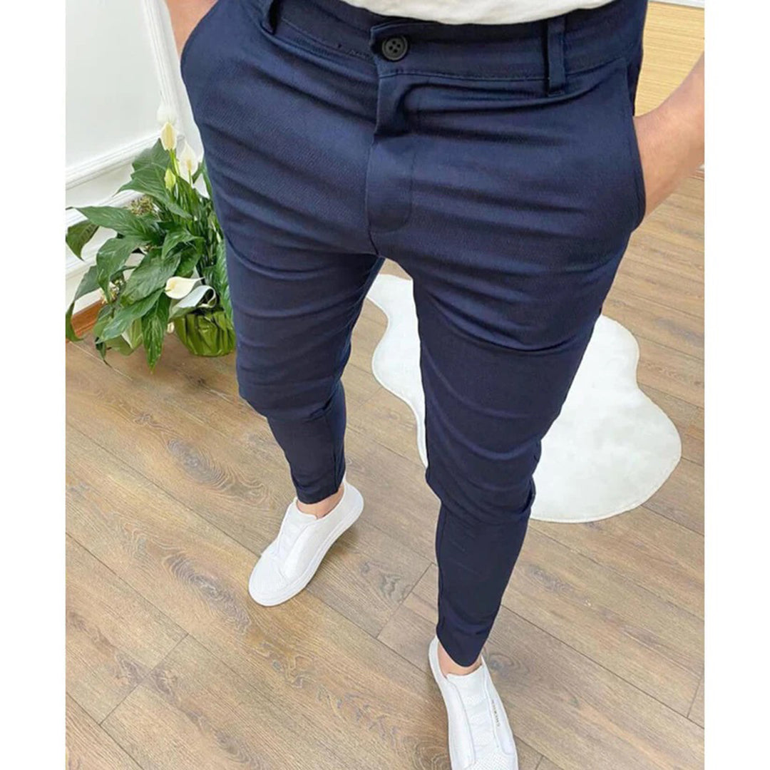 Pantalon Slim Stretch Homme | Élasticité & Coupe Ajustée