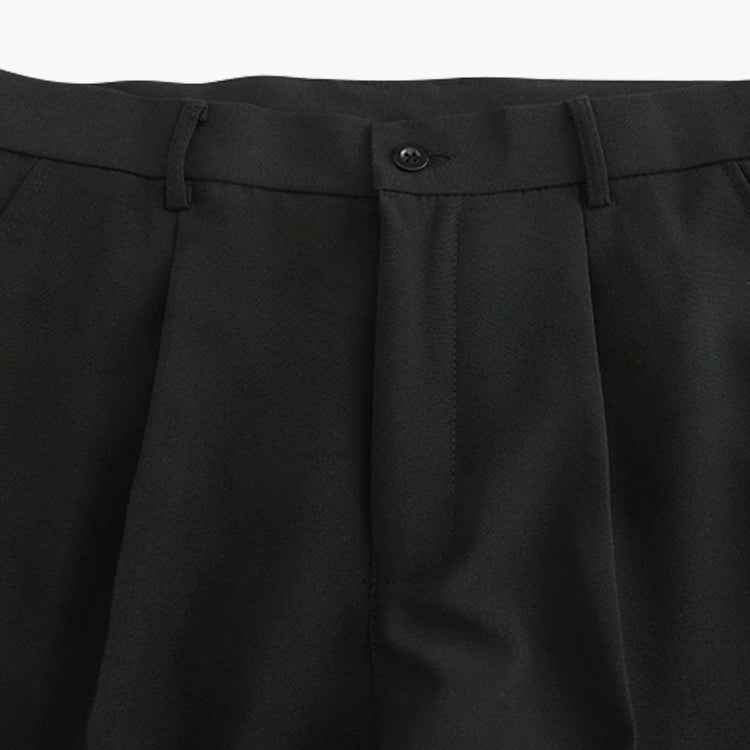 Pantalon Slim à Plis Homme | Ceinture & Coupe Ajustée