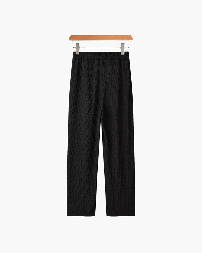 Pantalon Jacquard Homme Oversized | Confort & Style Distinctif