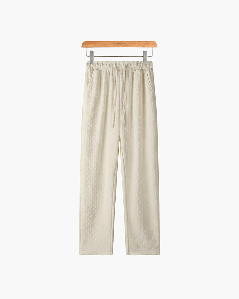 Pantalon Jacquard Homme Oversized | Confort & Style Distinctif