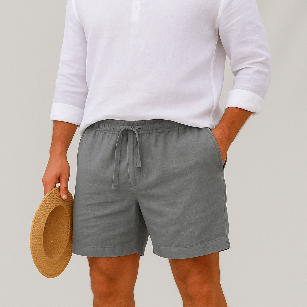 Short en Lin Coupe Relaxe Homme | Légèreté & Style Estival