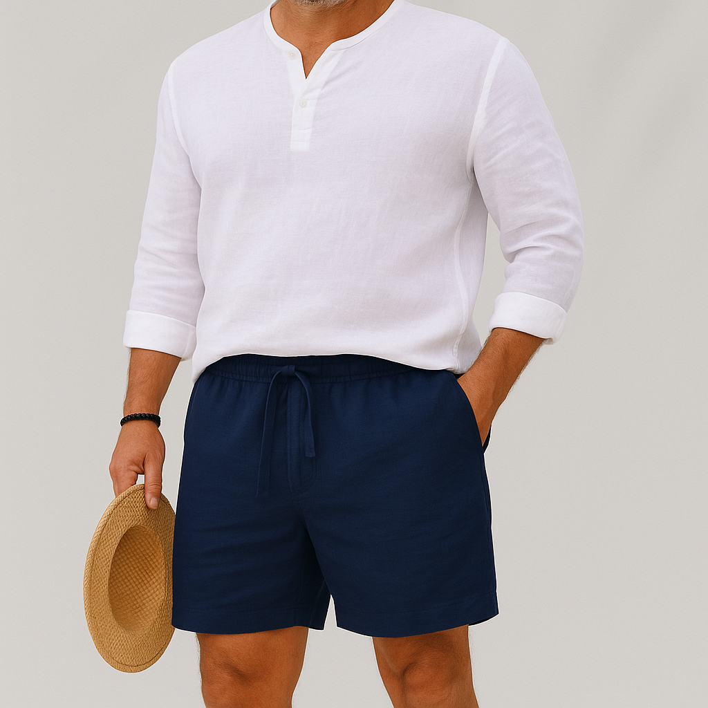 Short en Lin Coupe Relaxe Homme | Légèreté & Style Estival