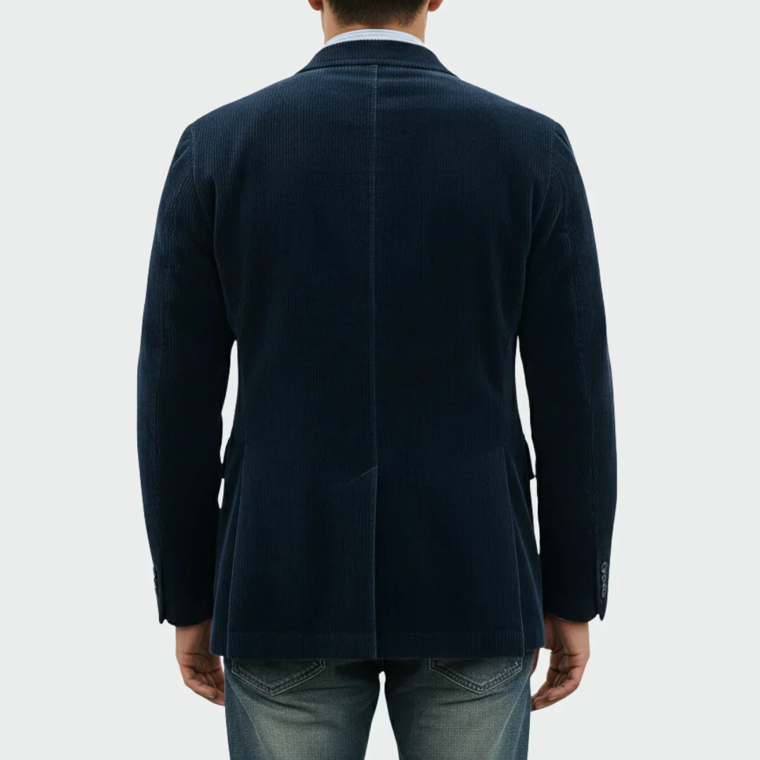 Blazer Velours Côtelé Homme Revers Classique | Style Casual Chic