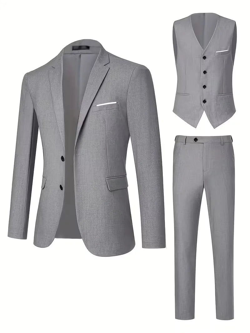Costume Trois Pièces Slim Fit Homme | Cérémonie & Mariage