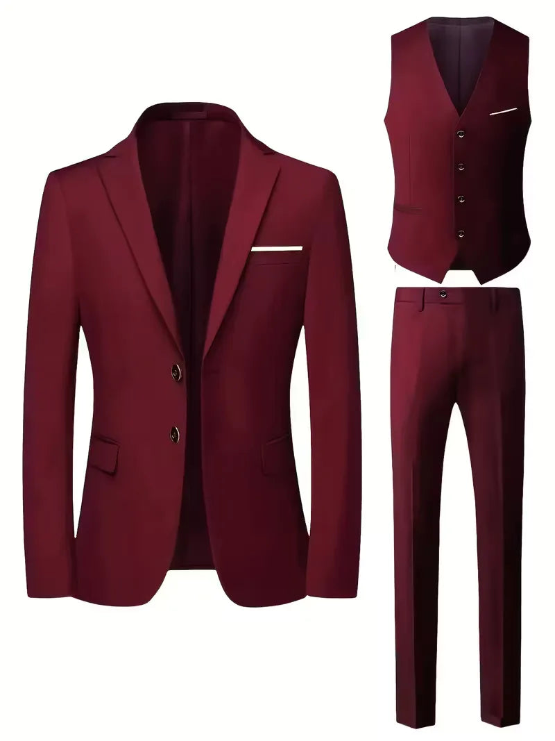 Costume Trois Pièces Slim Fit Homme | Cérémonie & Mariage