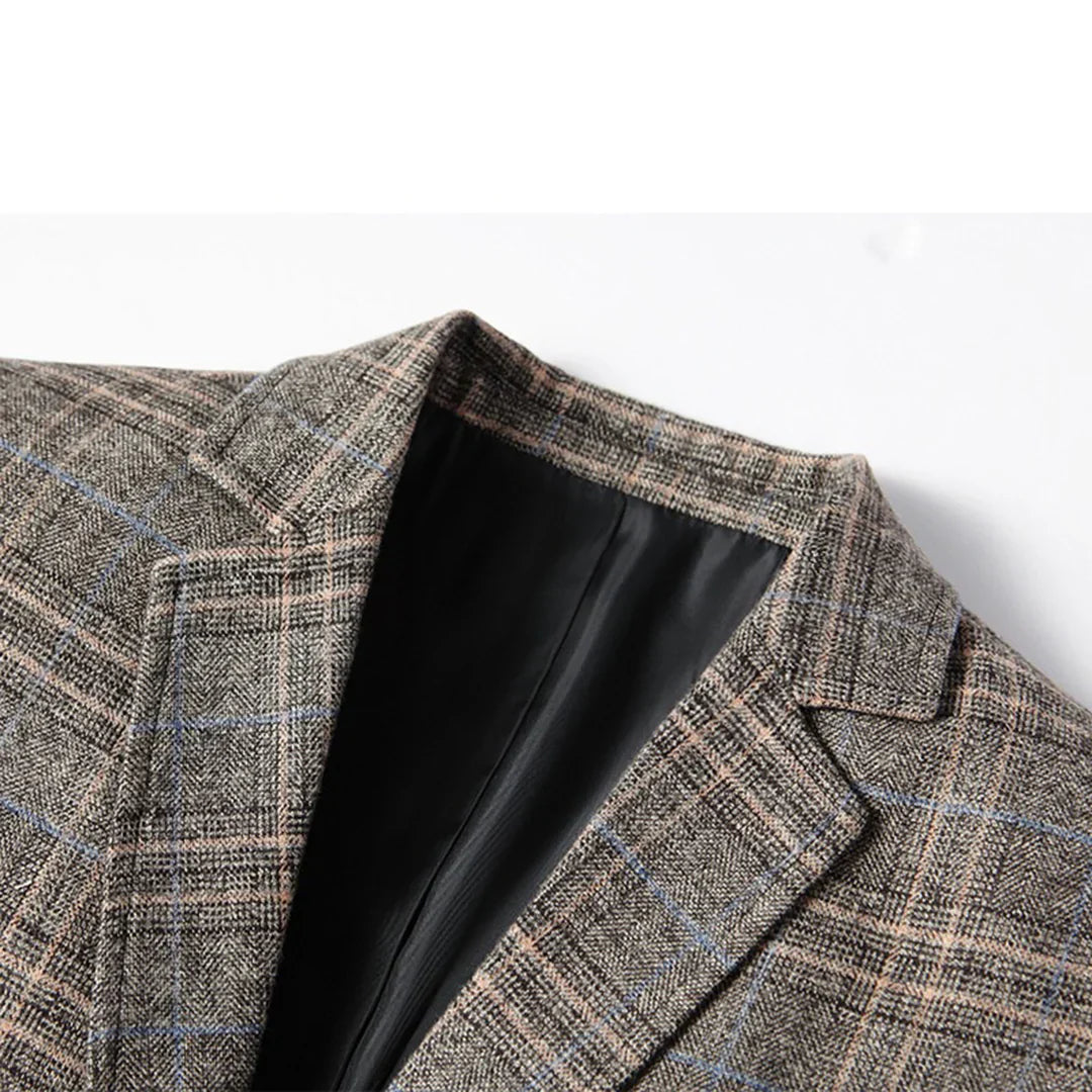 Blazer Homme Élégant Deux Boutons Revers | Style Versatile