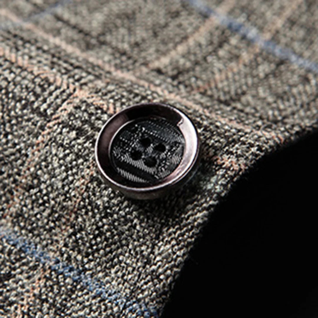 Blazer Homme Élégant Deux Boutons Revers | Style Versatile