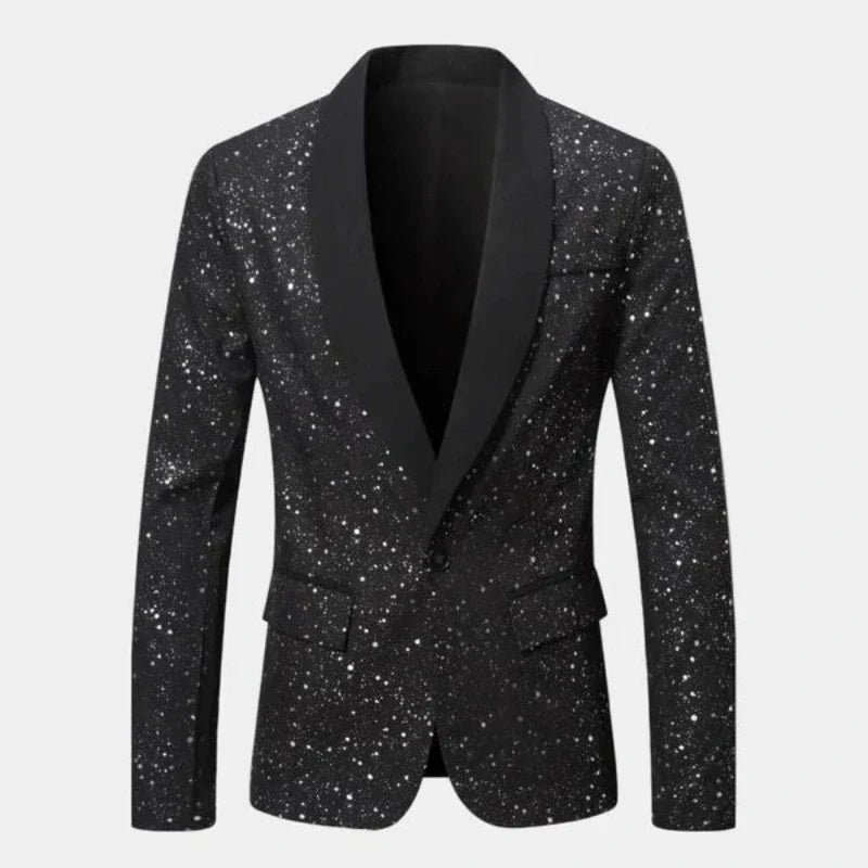 Blazer Homme Col Châle Brillant | Soirée & Cérémonie