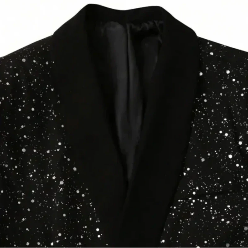 Blazer Homme Col Châle Brillant | Soirée & Cérémonie
