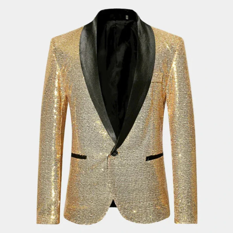 Blazer Smoking Homme Brillant | Élégance de Soirée