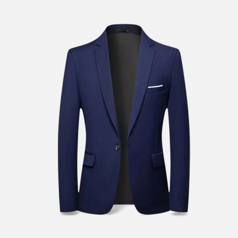 Blazer Structuré Homme Revers & Poches | Style Contemporain