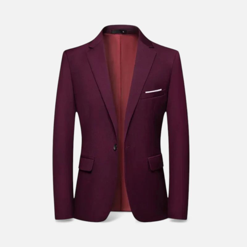 Blazer Structuré Homme Revers & Poches | Style Contemporain