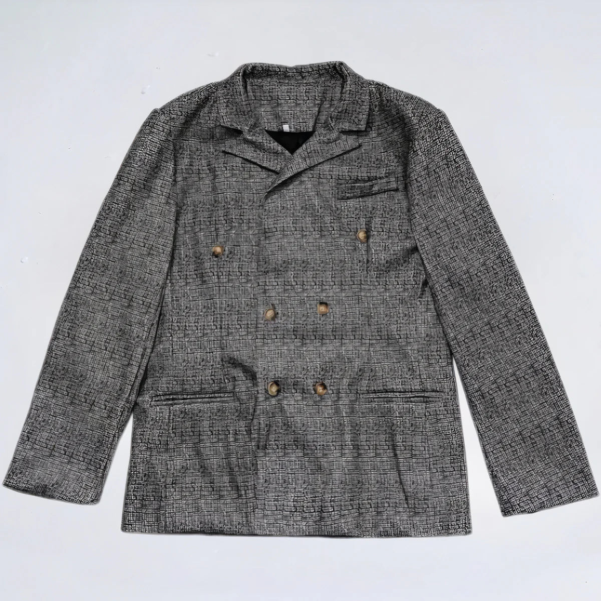 Veste Croisée Homme Élégante Col Classique | Style Moderne