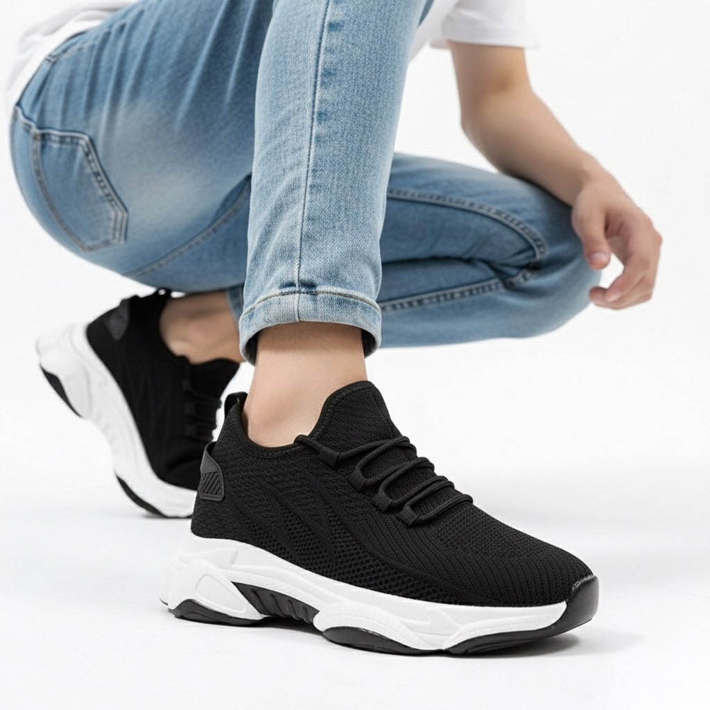 Sneakers Orthopédiques Rehaussantes Homme | Semelle Profilée, Confort & Légèreté