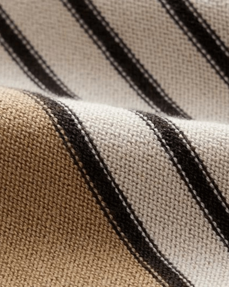 Polo Knit à Rayures Homme | Maille Premium & Style Raffiné