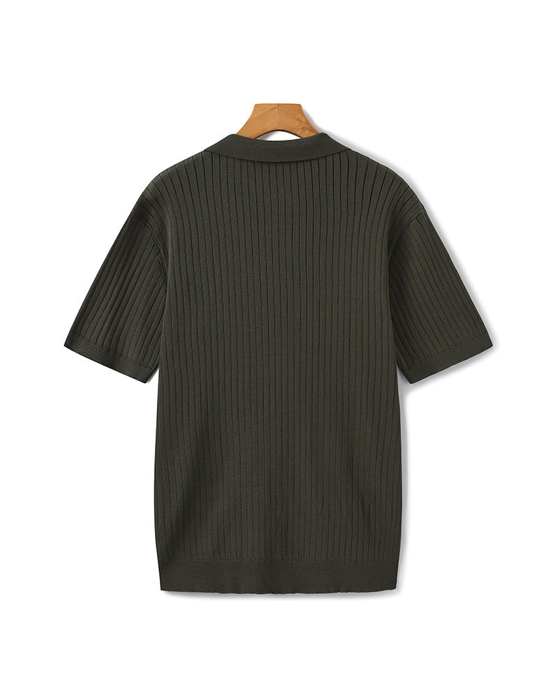 Polo à Côtes Premium Homme | Maille Élégante & Polyvalente