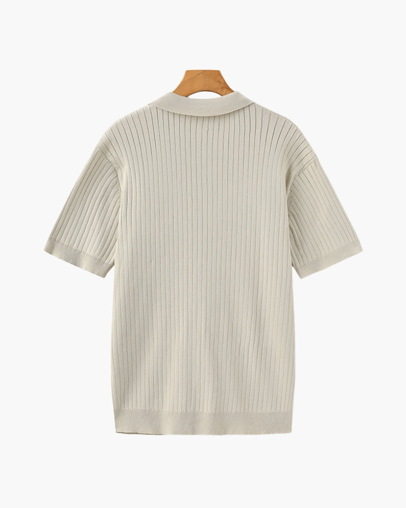 Polo à Côtes Premium Homme | Maille Élégante & Polyvalente